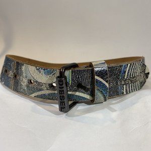 Diesel Leather Belt Kings of Noise 25-29” Streetwear DJ Clubwear